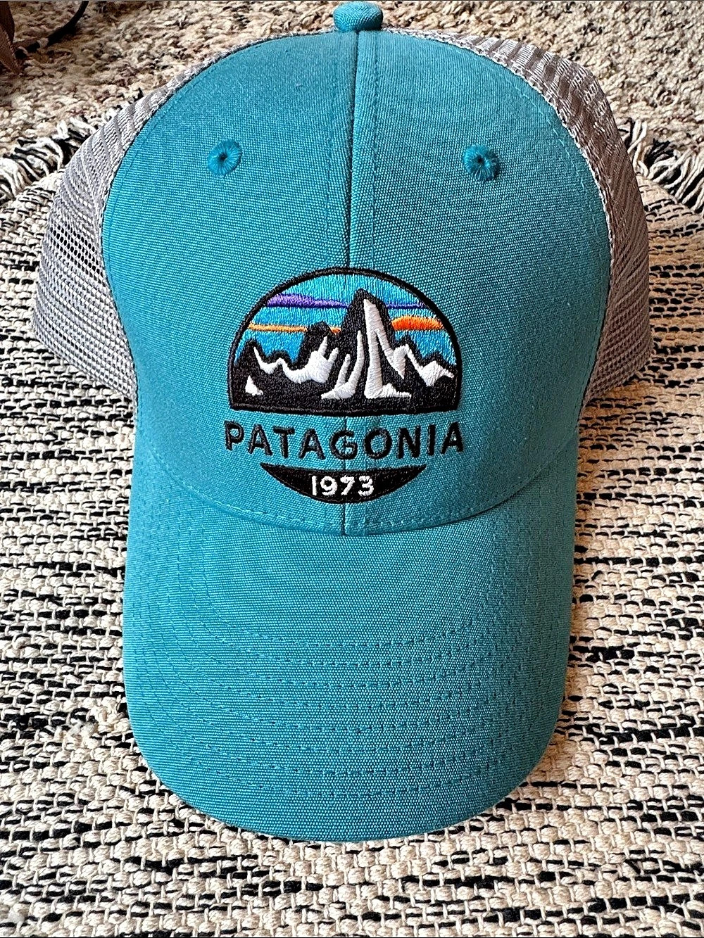Patagonia Fitz Roy Horizons Trucker Hat Blue & Gray